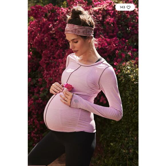 XS Free People X Hatch Pink Right On Run Layer NWT - Picture 1 of 7